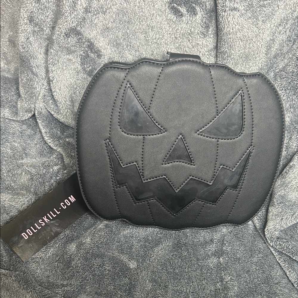 Black Pumpkin Face Bag